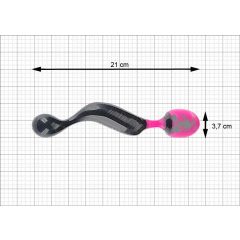   Adrien Lastic Symphony Wand - masažni vibrator z možnostjo polnjenja (črno-rožnata)