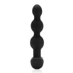   b-Vibe - analni vibrator s trojnimi kroglicami in možnostjo polnjenja (črn)