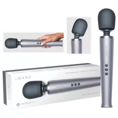 le Wand - masažni vibrator na baterije - srebrna barva