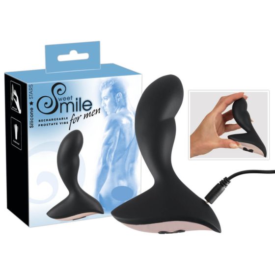 SMILE Prostate Vibe - vibrator za prostato z možnostjo ponovnega polnjenja (črn)