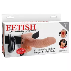 Fetish Strap-on 7 - pripenljiv vibrator - naravna barva