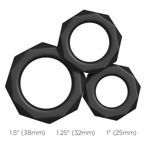 PDX Elite - vibrator za penis - silikonski - črne barve