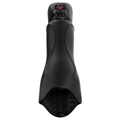   PDX Elite Roto-Teazer - vodoodporen vibrator z vrtljivim želodom (črn)