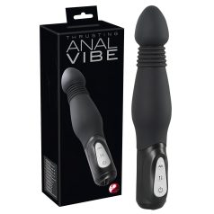 You2Toys - analni vibrator - potisni, vibracijski - črna