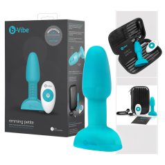 b-Vibe - analni vibrator z vrtečimi kroglicami - turkizna