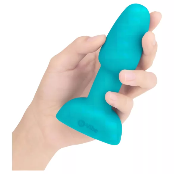 b-Vibe - analni vibrator z vrtečimi kroglicami - turkizna