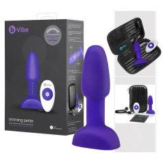   b-Vibe Rimming - vrtljivi kroglični analni vibrator (vijolična)