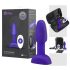 b-Vibe Rimming - vrtljivi kroglični analni vibrator (vijolična)