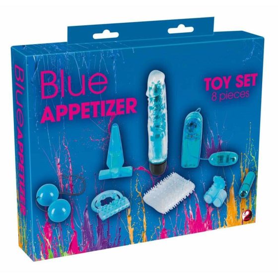You2Toys - Blue Appetizer - komplet vibratorjev (8 kosov)