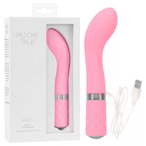 Pillow Talk Sassy - akumulatorski vibrator za G-točko (roza)
