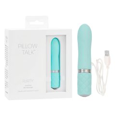 Pillow Talk Flirty - polnilni palični vibrator (turkizna)