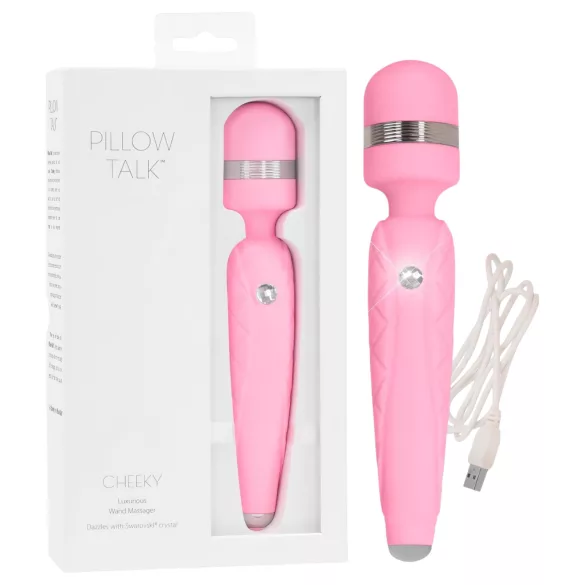 Pillow Talk Cheeky Wand - akumulatorski masažni vibrator (roza)