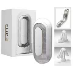 TENGA Flip Zero - vibracijski masturbator - bela