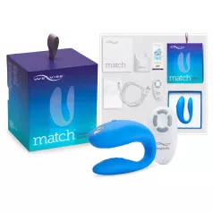   We-Vibe Match - vibrator za pare - vodoodporen, polnilni - moder