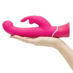   Happyrabbit G-točka - vodoodporen vibrator s paličico za polnjenje (roza)