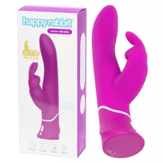   Happyrabbit Curve - vibrator za G-točko in klitoris - vodoodporen - vijoličen