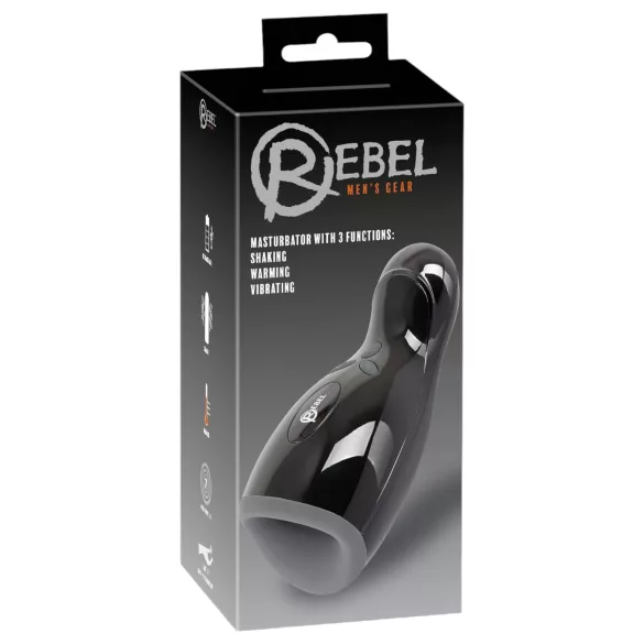Rebel - moški masturbator z gretjem in vibracijami - premikajoč se gor-dol