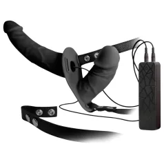 Double Thruster - pripenjalni dvojni vibrator - črna