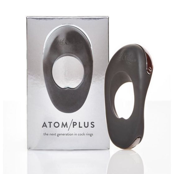 Hot Octopuss Atom plus - vibracijski obroček za penis z dvojnim motorjem (črn)