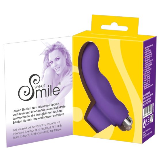 SMILE Finger - valovit silikonski vibrator za prste (vijolična)