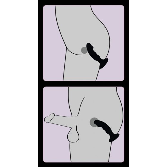 Black Velvet - vibrator za penis z možnostjo polnjenja (črn)