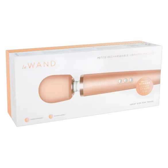 Le Wand Petite - masažna palica vibrator - roza zlata