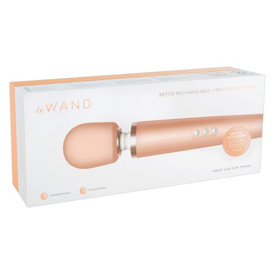 Le Wand Petite - ekskluzivni brezžični masažni pripomoček (rožnato-zlati)