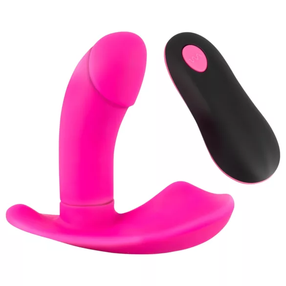 SMILE - nastavek za hlačke - akumulatorski nosljiv vibrator - roza