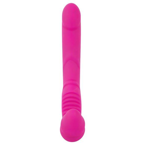 Double2Teaser - pripenjajoči vibrator brez traku (roza)