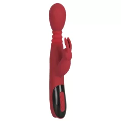   You2Toys Massager - potiskajoč-vrteči se, grelni vibrator za G-točko (rdeč)