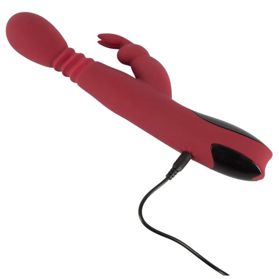 You2Toys - Massager - vibrator za G-točko (rdeč), ki se polni, vrti z udarci in ogrevanjem (rdeč)
