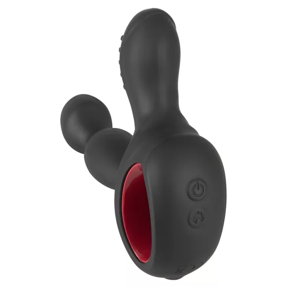 You2Toys - masažer prostate - vibrira, vrti, greje - črna