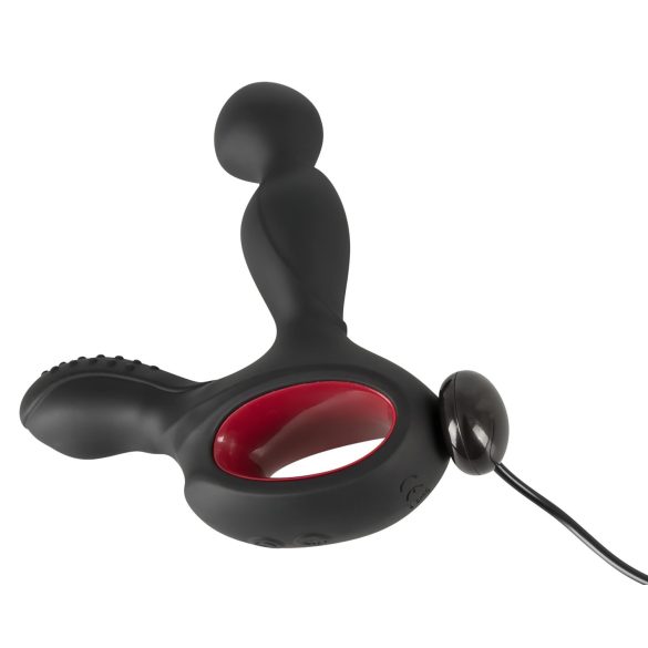 You2Toys - masažer prostate - vibrira, vrti, greje - črna