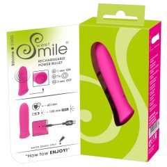   SMILE Power Bullett - polnilni, izjemno močan vibrator z majhnim drogom (roza)