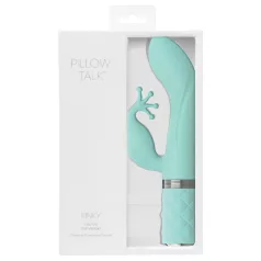   Pillow Talk Kinky - akumulatorski, 2-motorni vibrator za točko G (turkizen)