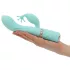 Pillow Talk Kinky - akumulatorski, 2-motorni vibrator za točko G (turkizen)