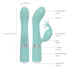 Pillow Talk Kinky - akumulatorski, 2-motorni vibrator za točko G (turkizen)