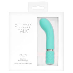   Pillow Talk Racy - vibrator za G-točko - ozek, polnilni - turkizna