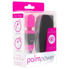   PalmPower Pocket Wand - mini vibrator - masažer - roza-črna