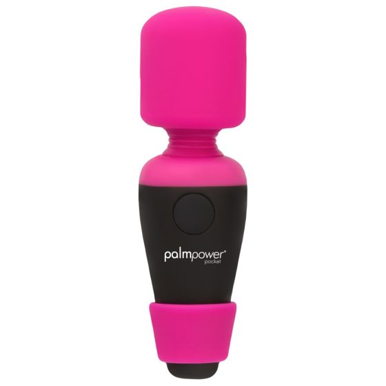 PalmPower Pocket Wand - mini masažni vibrator z možnostjo polnjenja (roza-črna)