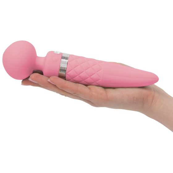 Pillow Talk Sultry - ogrevan vibrator z dvojnim motorjem (roza)
