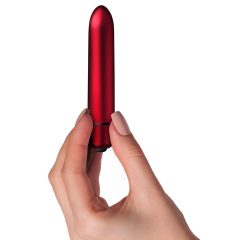  Scarlet Velvet - mini vibrator za šminko (10 utripov) - rdeča