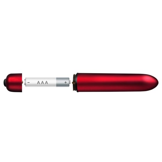 Rouge Allure - vibrator z normalno palico (10 ritmov) - rdeč