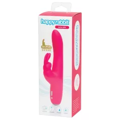   Happyrabbit Curve Slim - vibrator z ročajem za klitoris - vodoodporen - roza