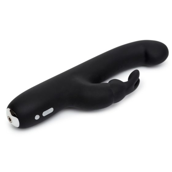 Happyrabbit G-Spot Slim - vodoodporen vibrator s paličico za polnjenje (črn)