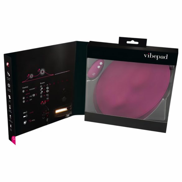 VibePad - 2-motorni, brezžični blazinski vibrator (vijolična)