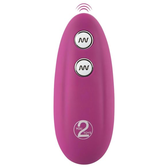 VibePad - 2-motorni, brezžični blazinski vibrator (vijolična)