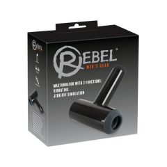   Rebel - vibracijski masturbator za polnjenje, navzgor in navzdol (črn)