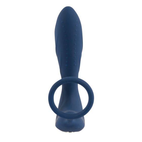 You2Toys - Vtič za prostato - radijsko voden analni vibrator z obročkom za penis (modri)