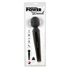 You2Toys Power Wand - masažni vibrator za polnjenje (črn)